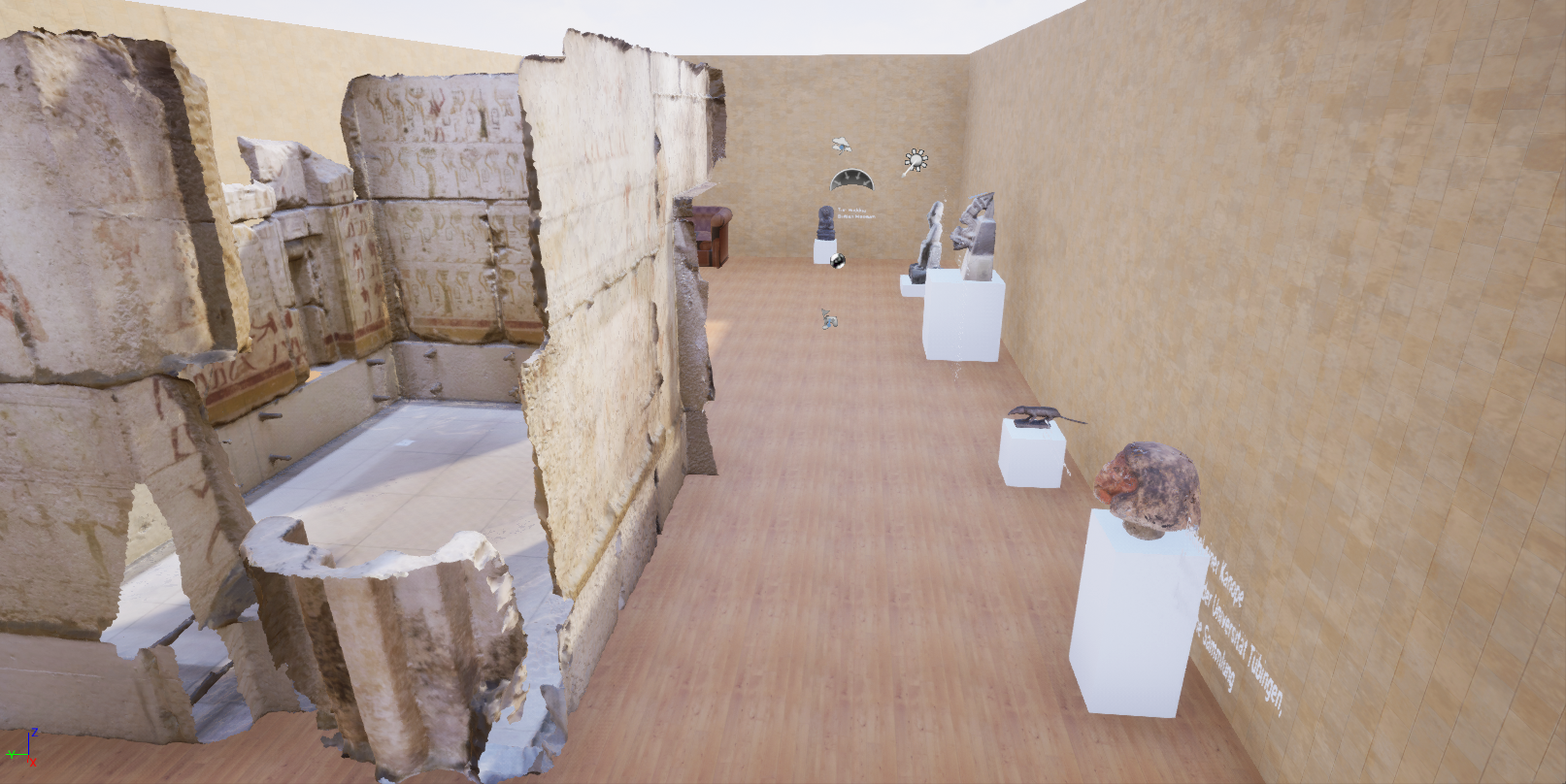 Überblick VR Museumsraum 2