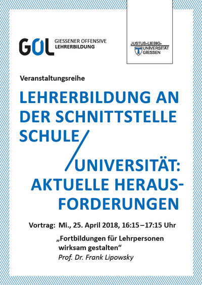 Flyer zum dritten Vortrag der GOL-Vortragsreihe