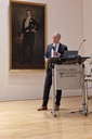 A man is giving a speech