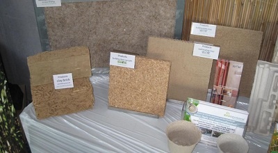 Building materials made from Miscanthus
