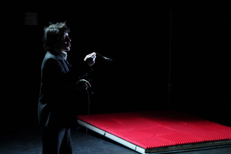Der Schauspieler David Bennent bei einer Probe zu Liberté d'Action im Théâtre National du Luxembourg, Foto: Soley Sigurjonsdottir