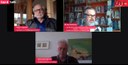 taz lab Talk- Nur mit Pluralität und Toleranz – Gespräch mit Claus Leggewie und Daniel Cohn-Bendit. Screenshot: YouTube