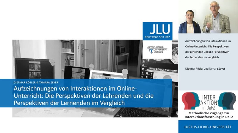 Rösler und Zeyer: Interaktionen im Online-Unterricht