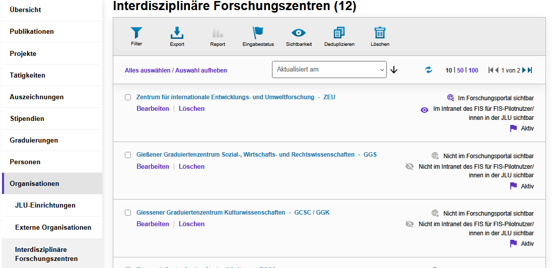 Interdisziplinäre Forschungszentren