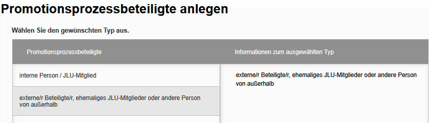 Promotionsprozessbeteiligte anlegen