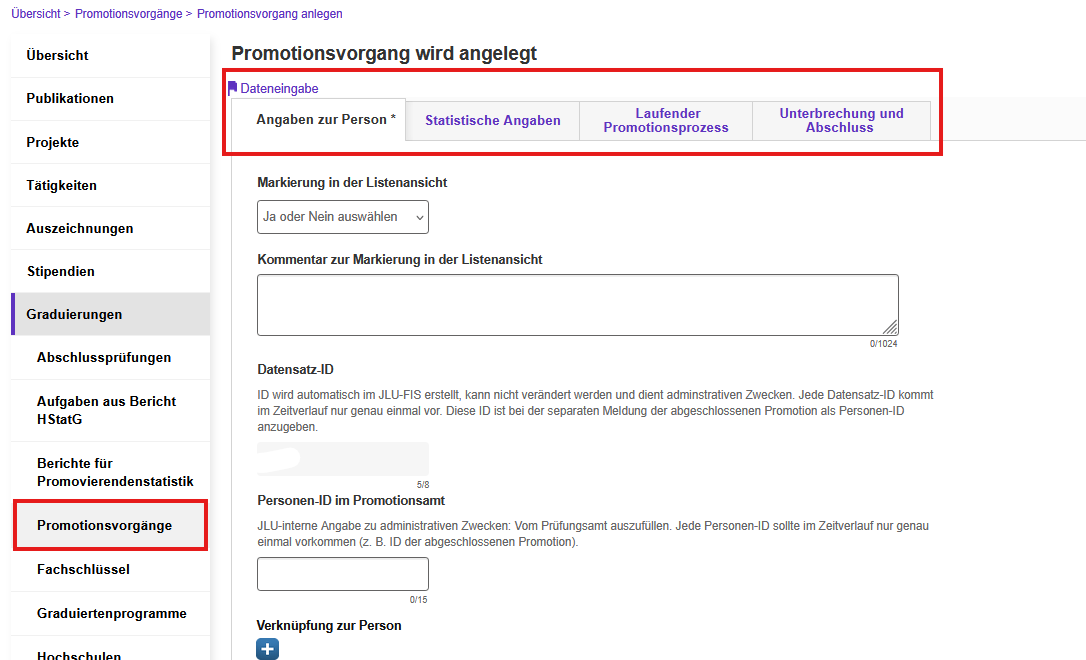 Promotionsvorgang wird angelegt_neu