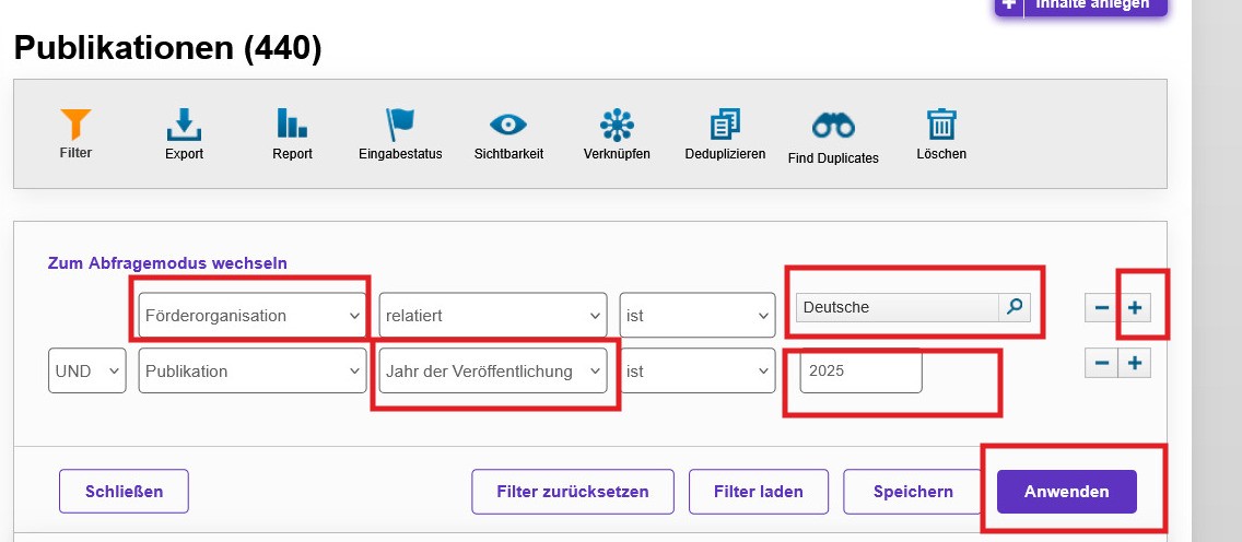 Publikationen DFG