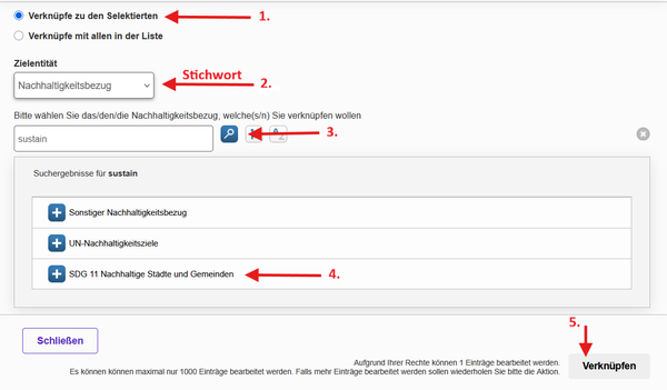 Screenshot Verknüpfen Menü