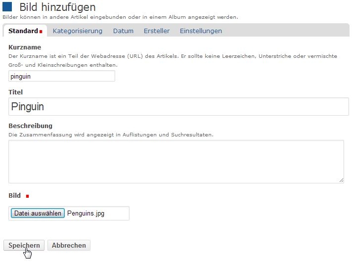 Bild hinzufügen