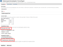 Einstellungen des Datenspeichers
