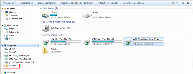 WebDAVwieNetzlaufwerk