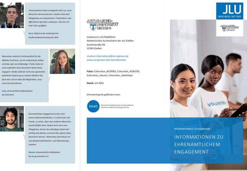 Flyer Informationen Ehrenamtlich