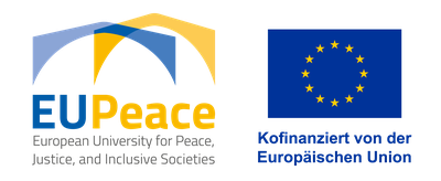 The image shows the logos of EUPeace and the European Union.