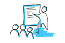 Icon: Fort - und Weiterbildung / Icon: internal training
