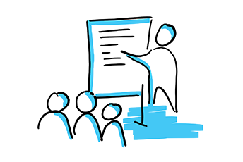 Icon: Fort - und Weiterbildung / Icon: internal training