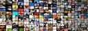 Bild: Bild zusammengesetzt aus vielen kleinen Bildschirmen mit unterschiedlichen Inhalten // Photo: Image composed of many small screens with different contents