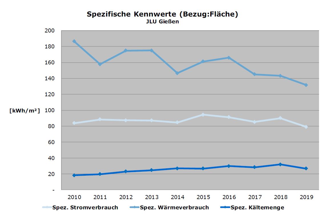 Energieverbrauch pro Fläche