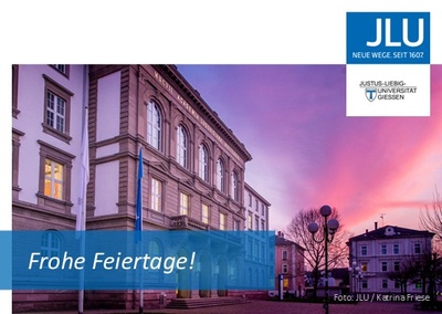 Das Motiv der JLU-Grußkarte