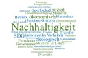 Wortwolke zum Nachhaltigkeitsverständnis (Bild: BfN / Mirka Viola Waltz und Marcus Kieslich mit wortwolken.com)