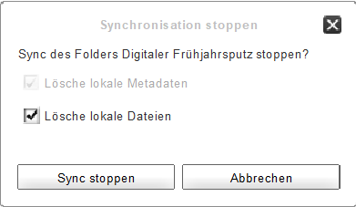 JLUbox Stoppe sync