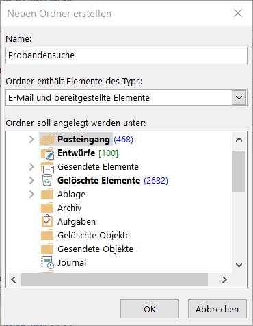 Outlook Ordner benennen Outlook Ordner benennen