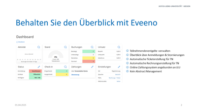 Folie: Behalten Sie den Überblick mit Eveeno