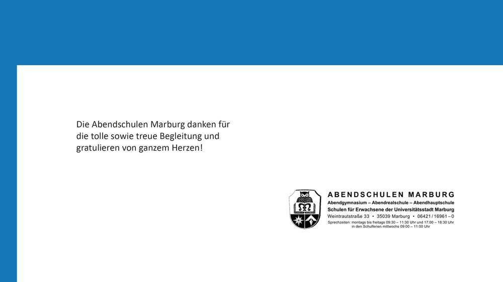 Abendschulen Marburg