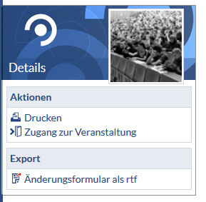 Bild: StuD.IP, Zugang zur Veranstaltung