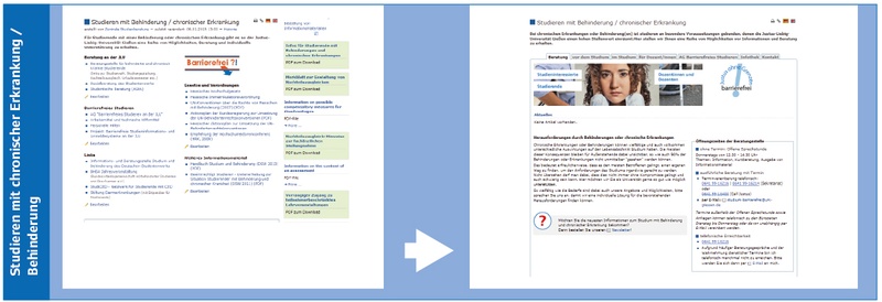 Informationsportal: Studieren mit Behinderung / chronischer Erkrankung