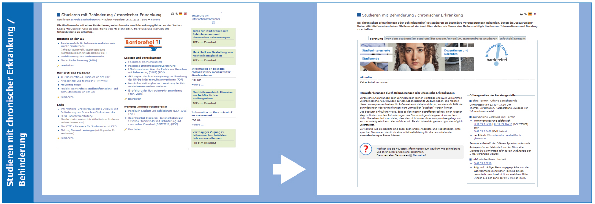 Informationsportal: Studieren mit Behinderung / chronischer Erkrankung