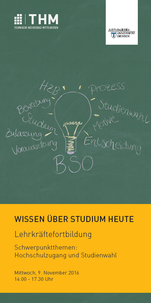Flyer Lehrerfortbildung 2016 | © Ben Kahl/JLU