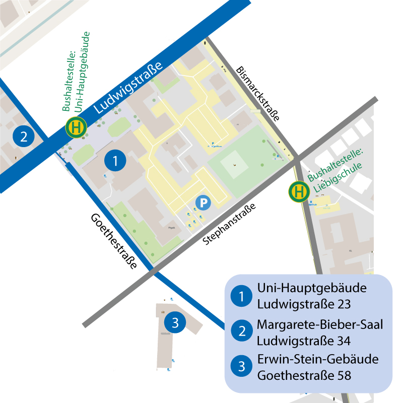 Veranstaltungsorte Vortragsreihe
