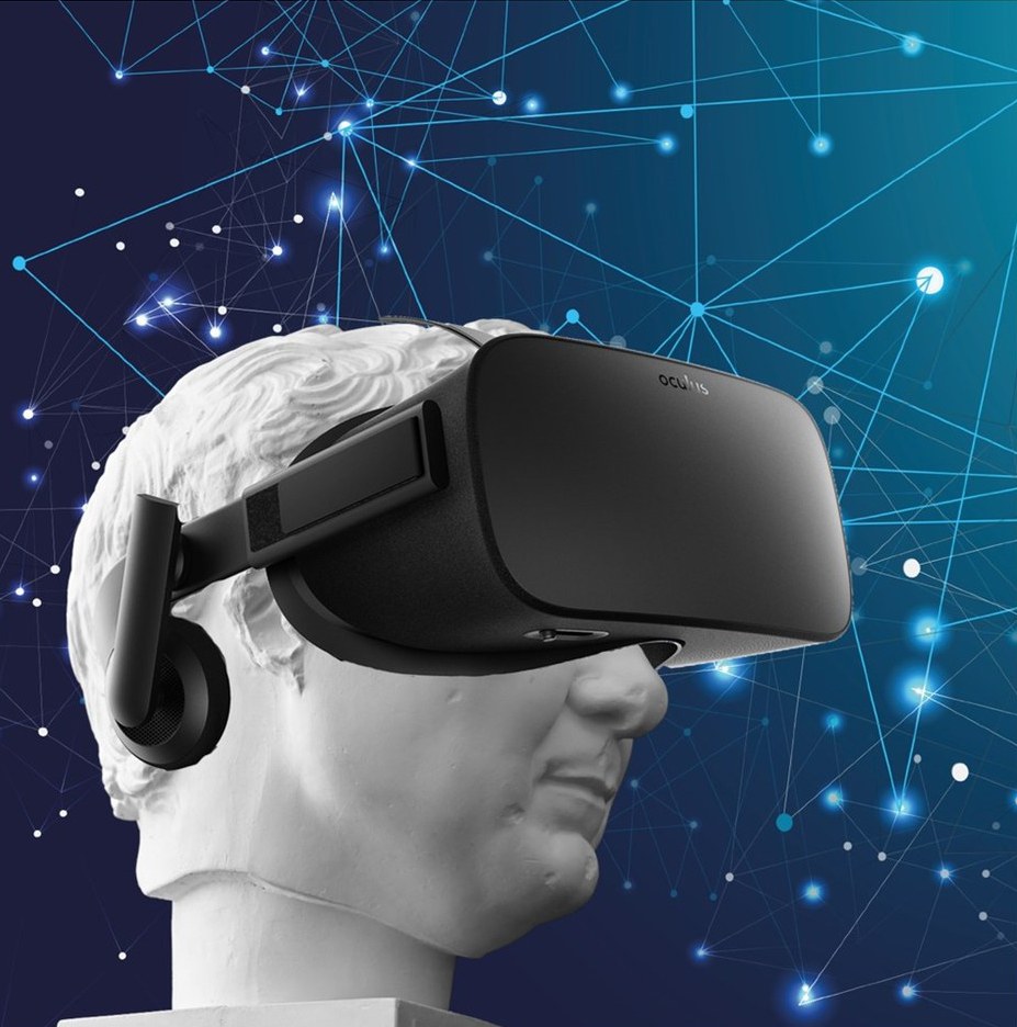 Ausstellungsstück mit Virtual Reality Brille