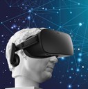 Ausstellungsstueck mit Virtual Reality Brille