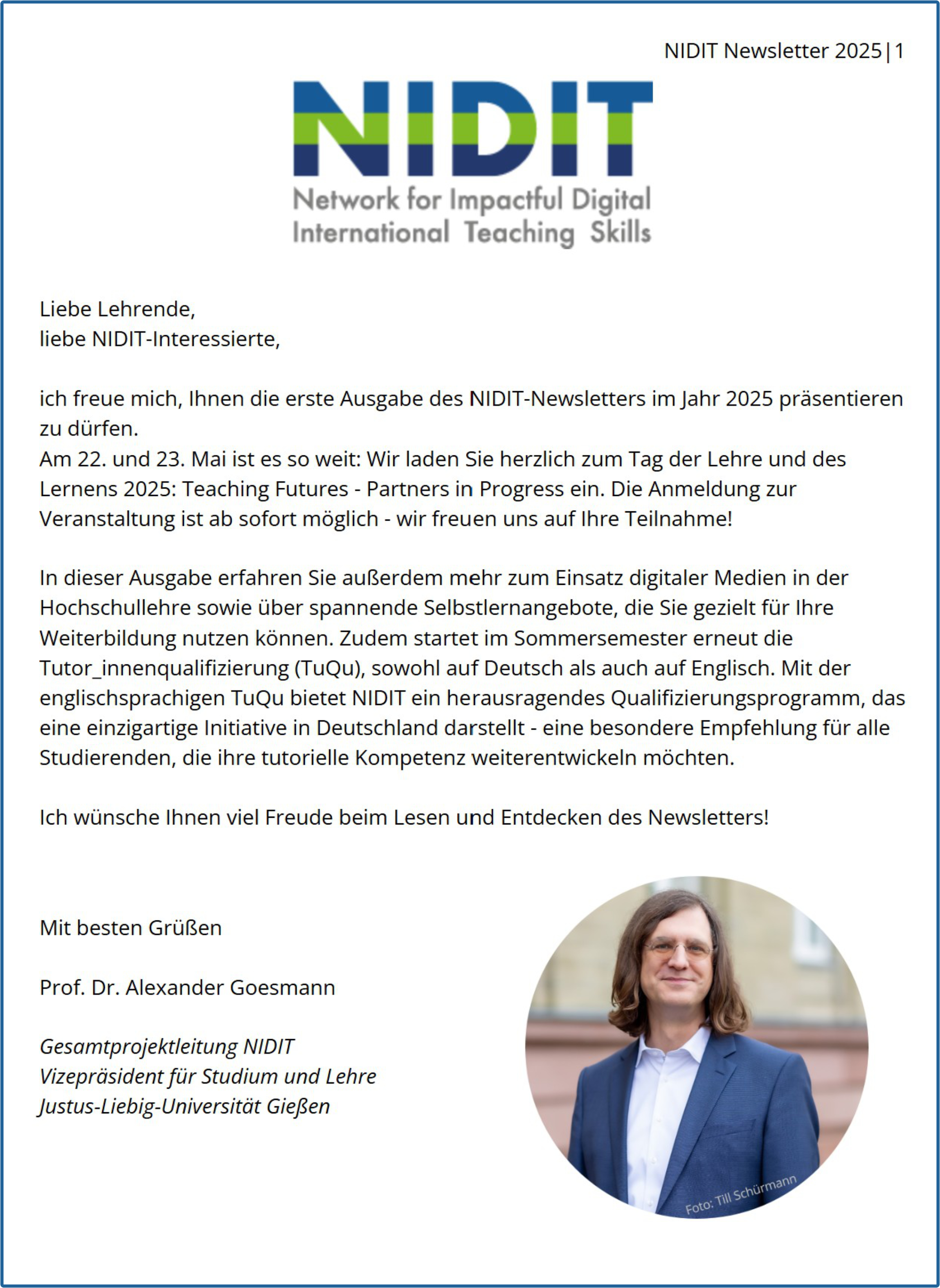 1. Newsletter 2025