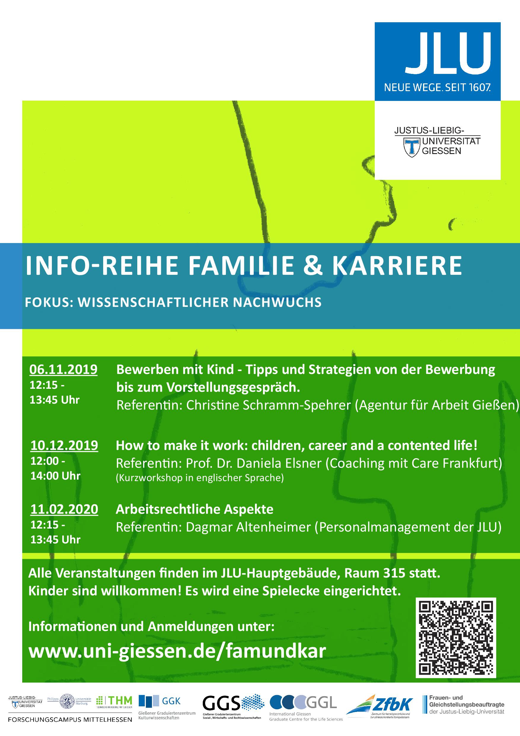 Vortragsreihe Familie und Karriere WiSe 19/20