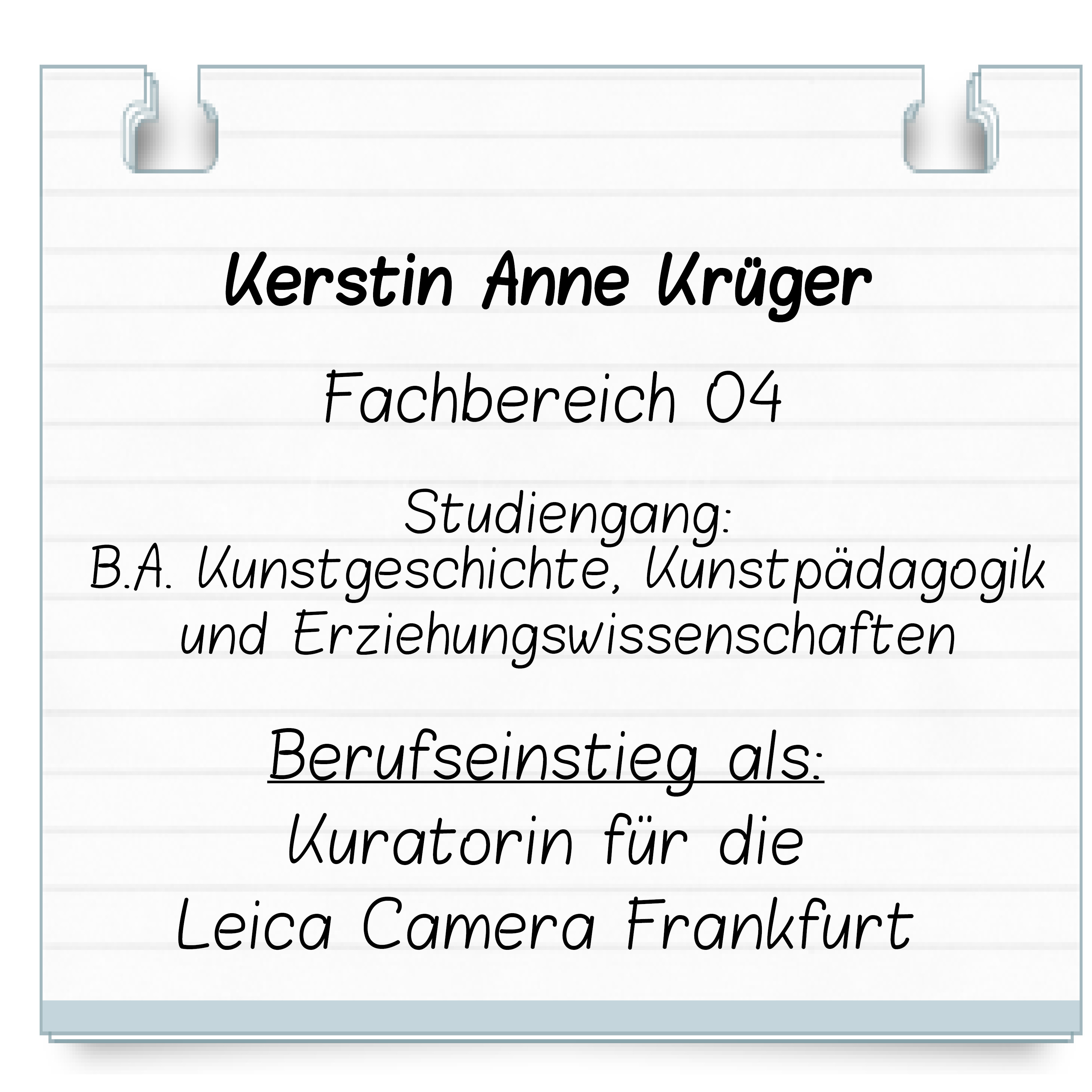 Steckbrief Krüger
