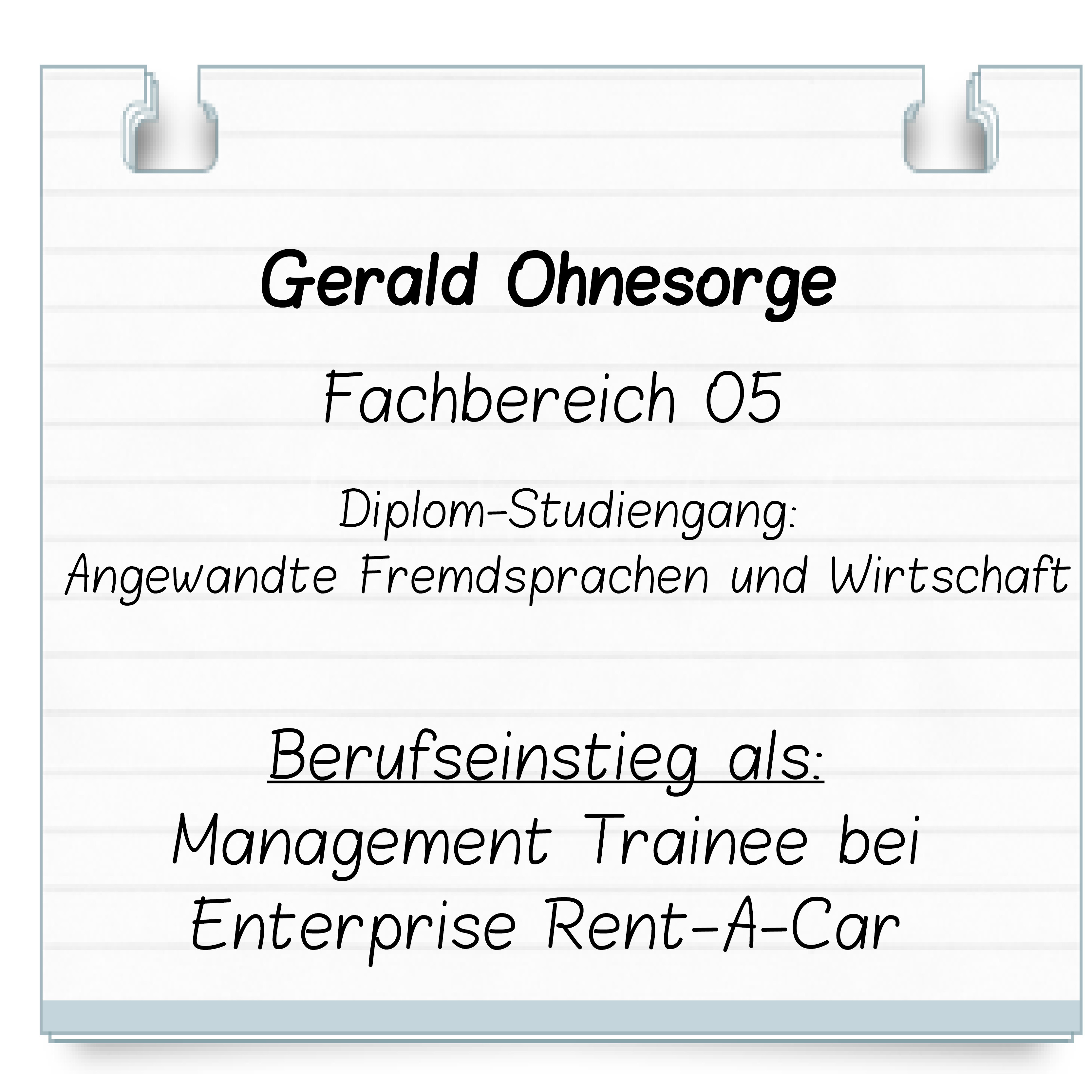 Steckbrief Ohnesorge