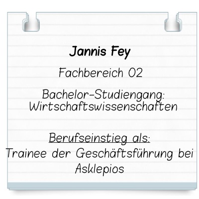 Steckbrief Jannis Fey