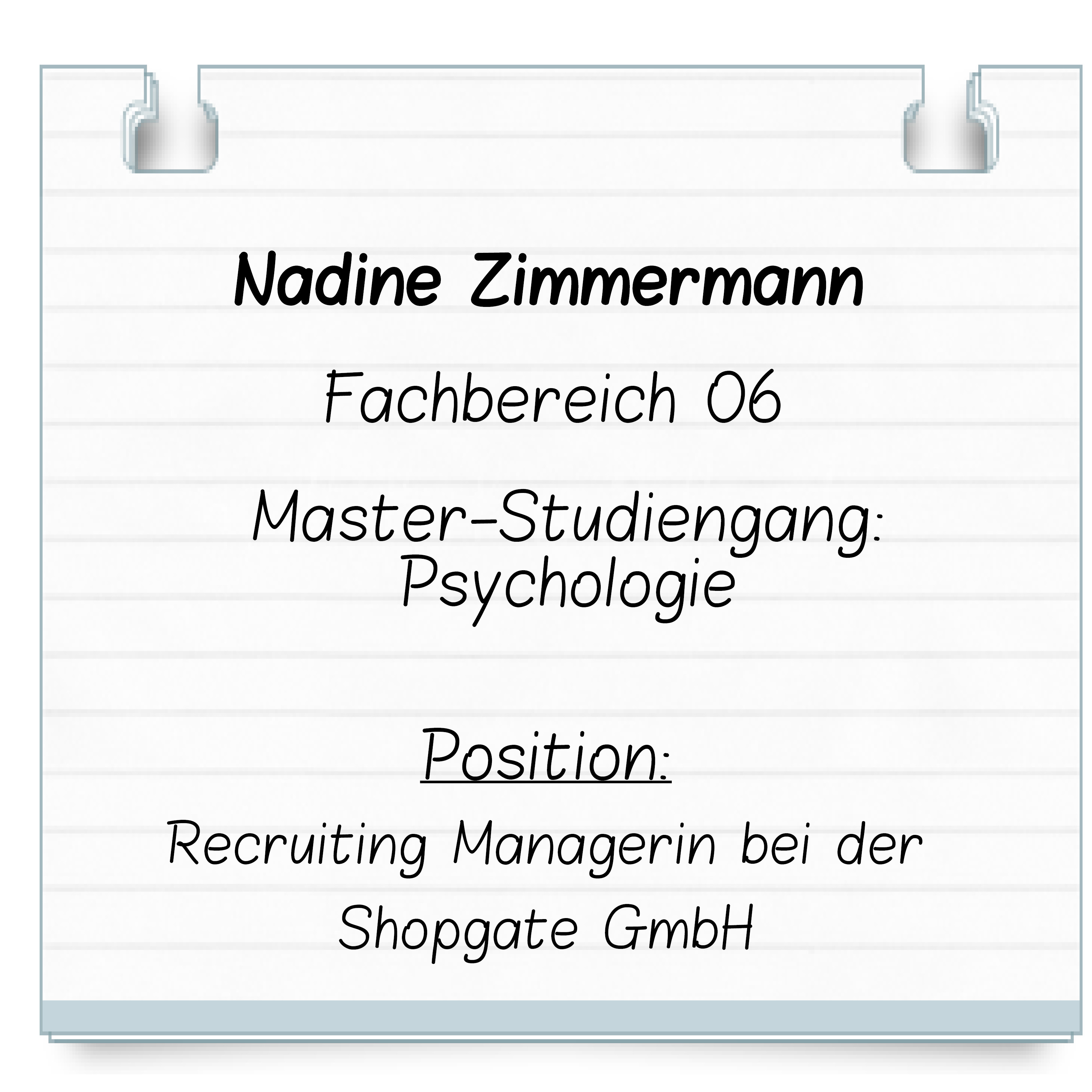 Steckbrief N. Zimmermann