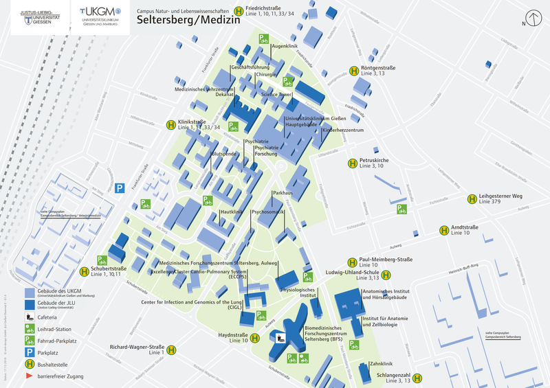 Lageplan Seltersberg Medizin