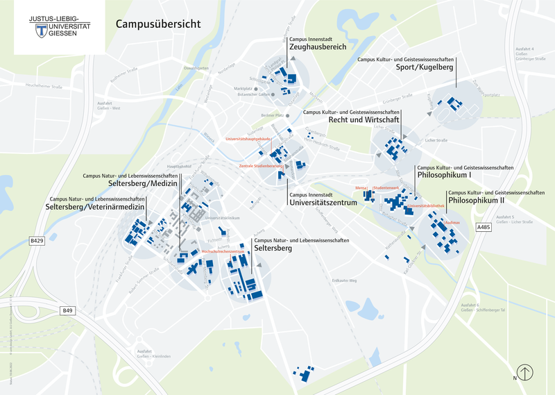 Lageplan Campusübersicht