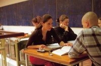 Studenten bei der Arbeit