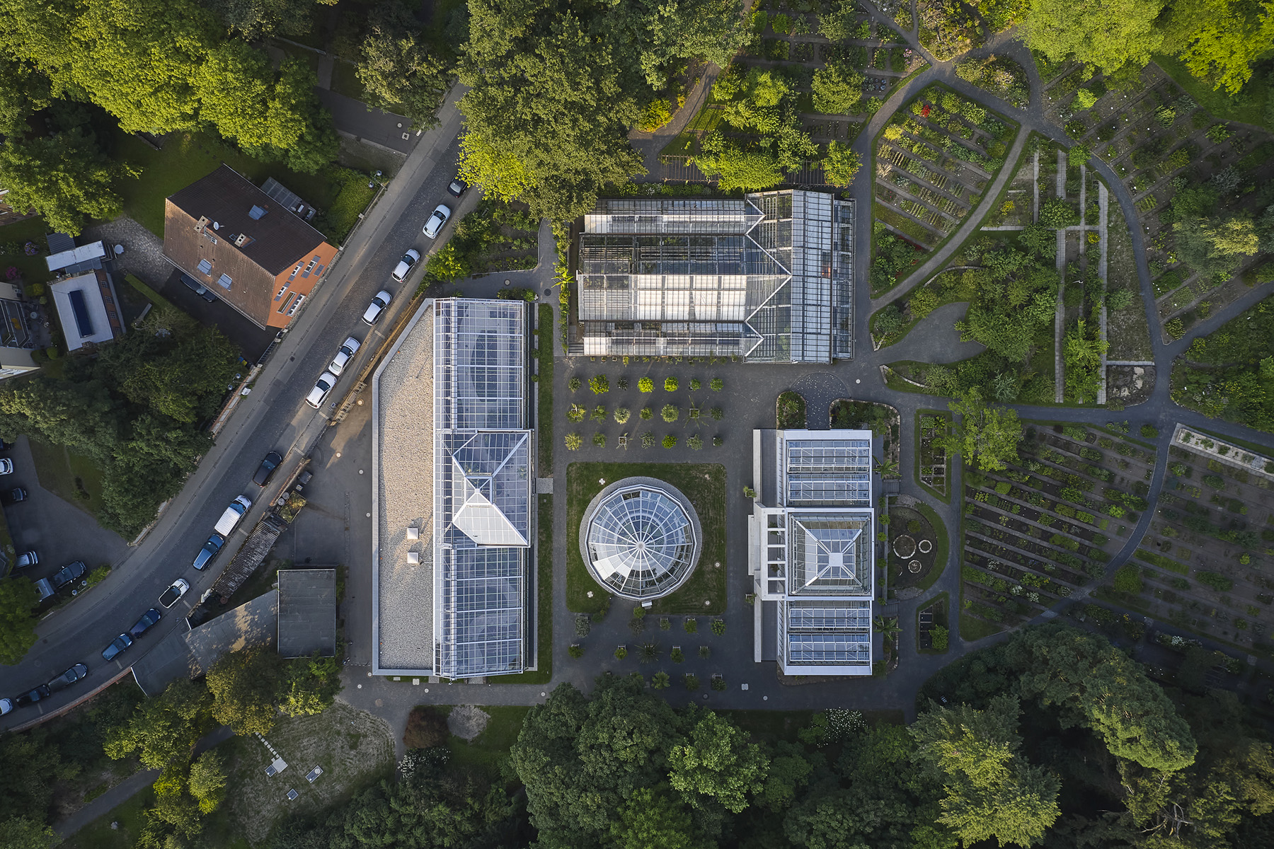 Botanischer Garten Luftbild