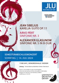 Plakat Semesterabschlusskonzert Plakat Semesterabschlusskonzert