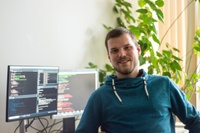 Kevin Rockenbach bei der Arbeit mit Programmiersprachen. Foto: privat