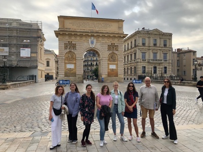 Personengruppe in Montpellier
