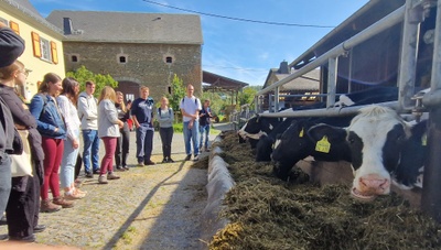 Betriebsbesichtigung zur Bio-Kontrolle in der Landwirtschaft.