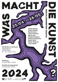 Plakat "Was macht die Kunst"