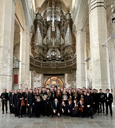 Kürzlich war das Uniorchester noch gemeinsam auf Konzertreise in Polen. Jetzt kann das Gießener Publikum die Mitglieder mit einem bunten Programm bei der Nacht der Kammermusik erleben. Foto: privat